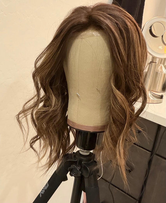 Hair Topper Custom | Remy Human Hair | Balayage Wig Topper – 5x6 or 9x9 Silk or Monofilament Top | Double Drawn | 150% Density | 10-22” Leng