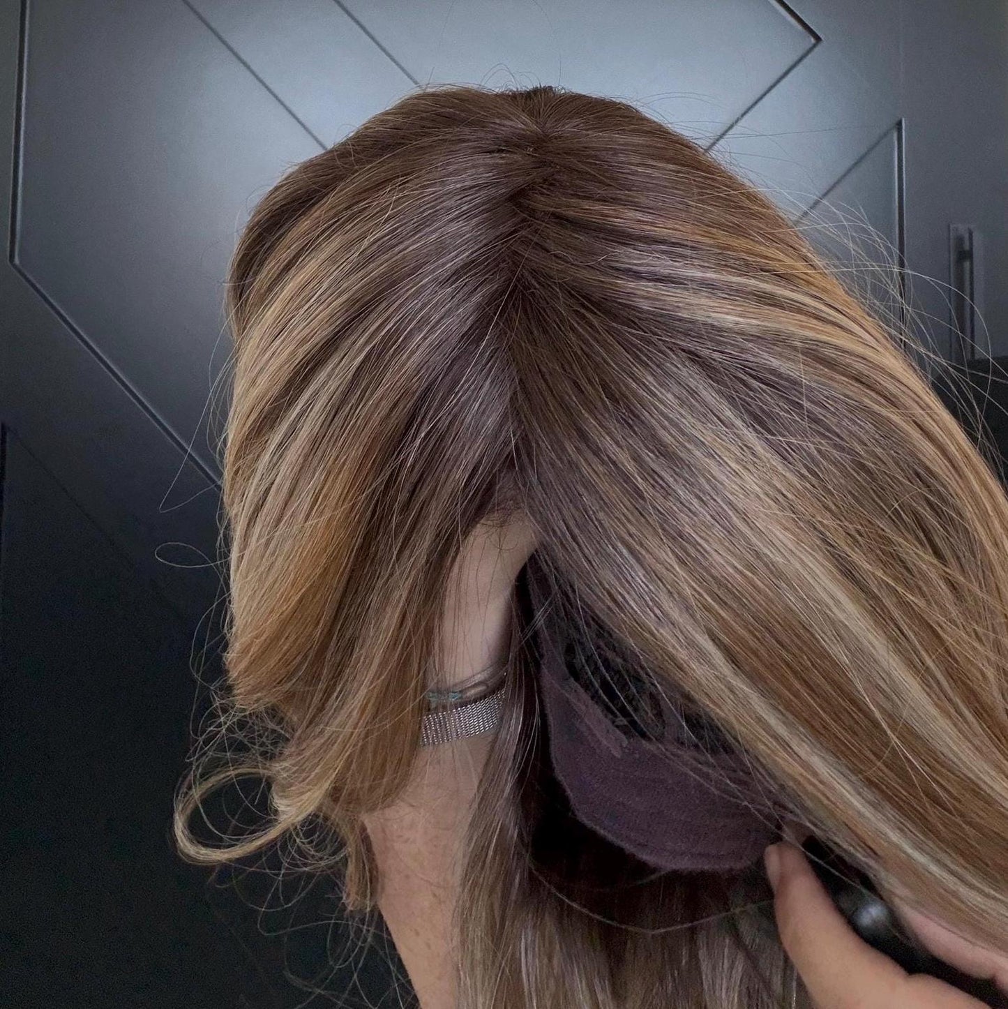 16" Wig Heat Resistant Futura Fiber, Monofilament Top, Natural Density Natural density Layered Haircut customization available CLAVEL