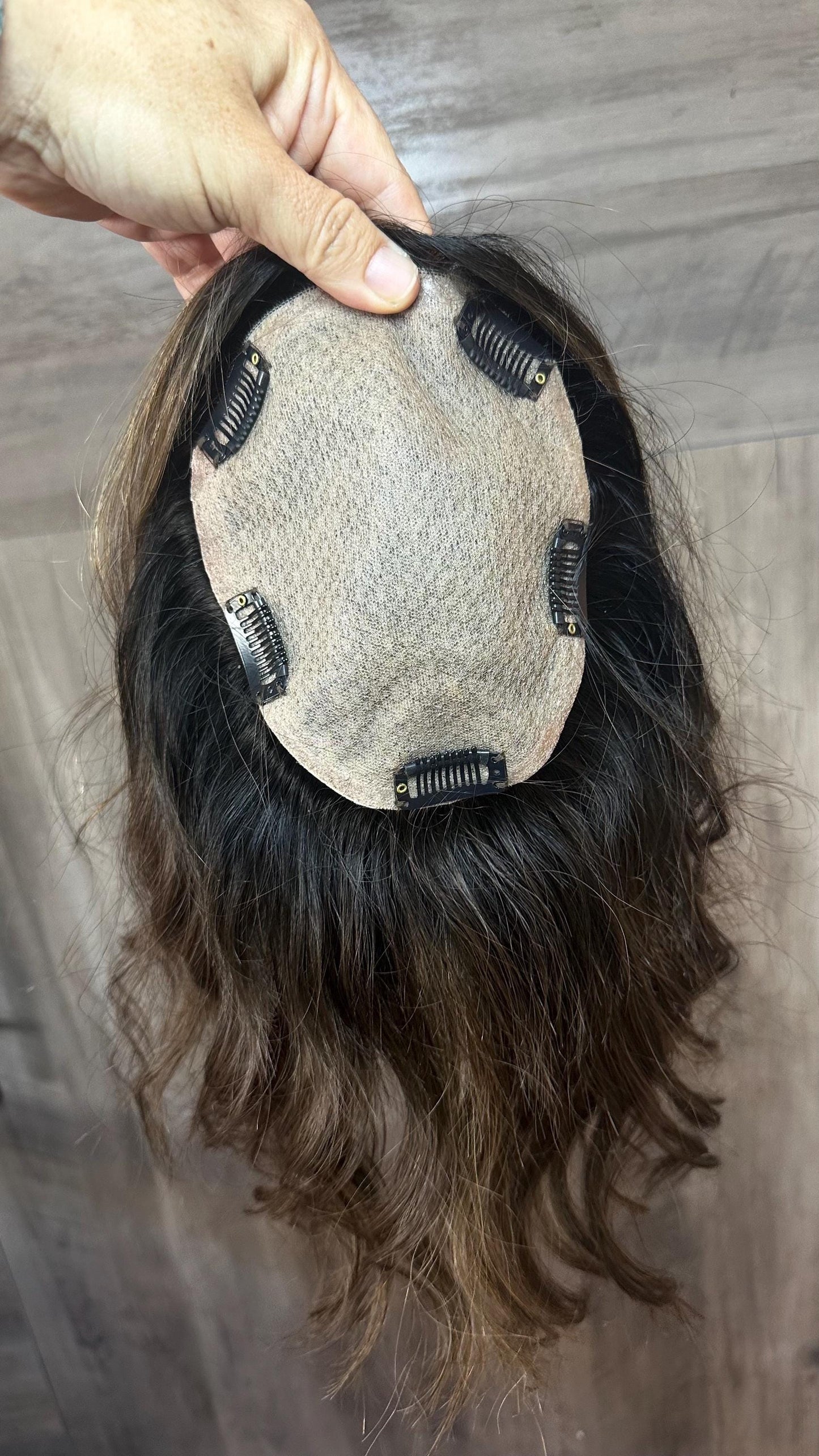 Hair Topper Custom | Remy Human Hair | Balayage Wig Topper – 5x6 or 9x9 Silk or Monofilament Top | Double Drawn | 130% Density | 10-22” Leng