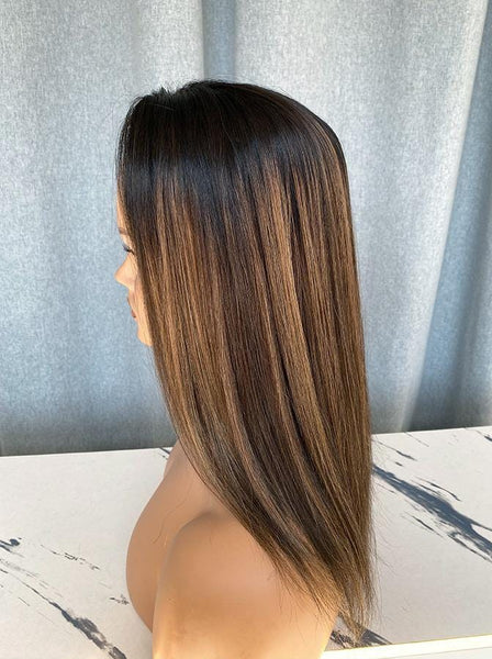 TOPPER CUSTOMIZATION service Add-On Human Hair Topper – Cut, Style, Extra Clips, Lace Trim, Custom Color from a product you bought HERE