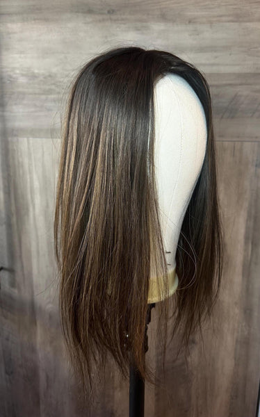 TOPPER CUSTOMIZATION service Add-On Human Hair Topper – Cut, Style, Extra Clips, Lace Trim, Custom Color from a product you bought HERE