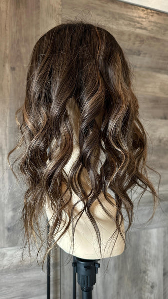 Custom Human Hair Topper | Balayage Topper – Silk Top 5x6 or 9x9 | Monofilament 5x5 or 5x6 | 130- 150-180% Density | Double Drawn | 10-22”