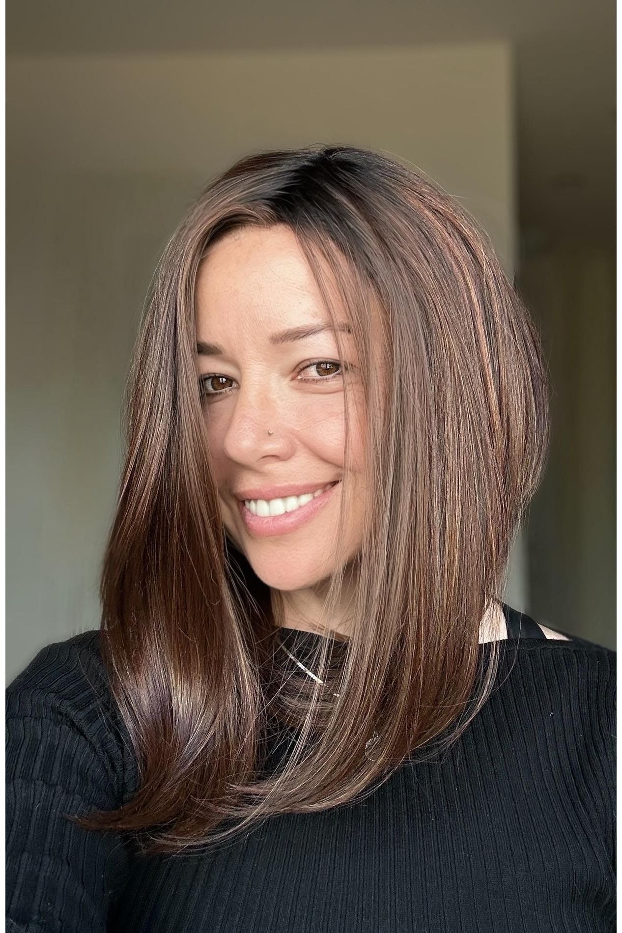 HD Synthetic Lace Front Wig | Full Mono Top | Layered Long Bob | 3 Gorgeous Shades | Realistic Wig | Natural Look | Avg Cap