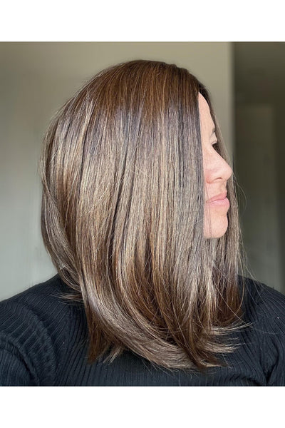 HD Synthetic Lace Front Wig | Full Mono Top | Layered Long Bob | 3 Gorgeous Shades | Realistic Wig | Natural Look | Avg Cap