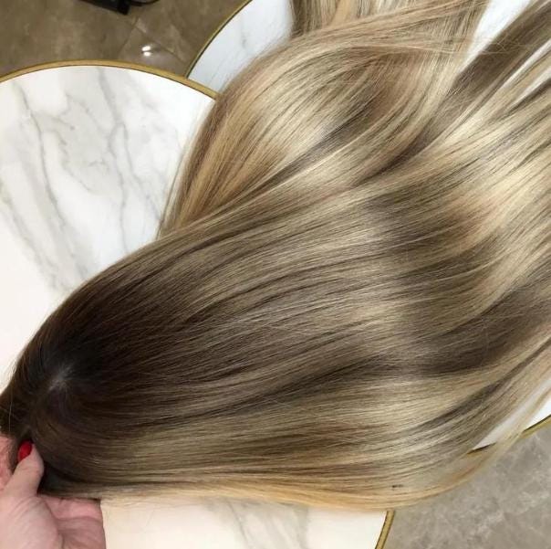 Hair Topper 12"-22" 150-200 percent Density Monofilament and Silk Top Human Hair Topper – Custom Color & Size