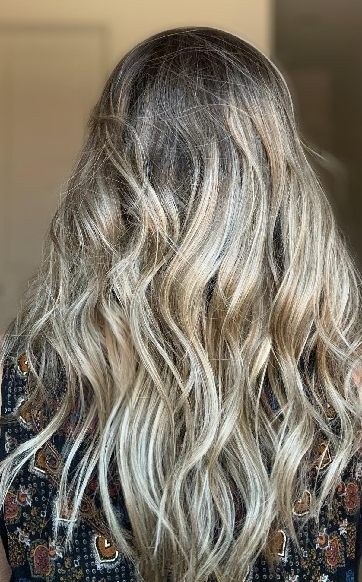 Blended Blonde 16” Human Hair Wig | 180% Density | Realistic Silk Top | Hand-Tied, Soft Waves Wig for Natural Look