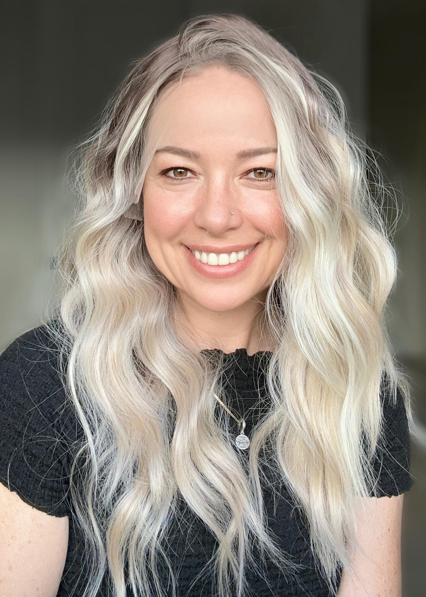 HD Lace Front Wig – 22” Curly Futura Fiber | Free Part | layered | 150–180% Density