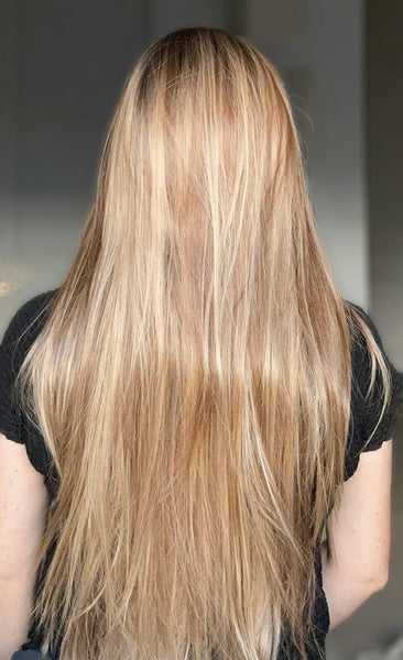HD Synthetic Lace Front Wig – 30” Long | Futura Fiber | 130% Density | Heat-Resistant | Rooted Honey Blonde Balayage | Customizable Style