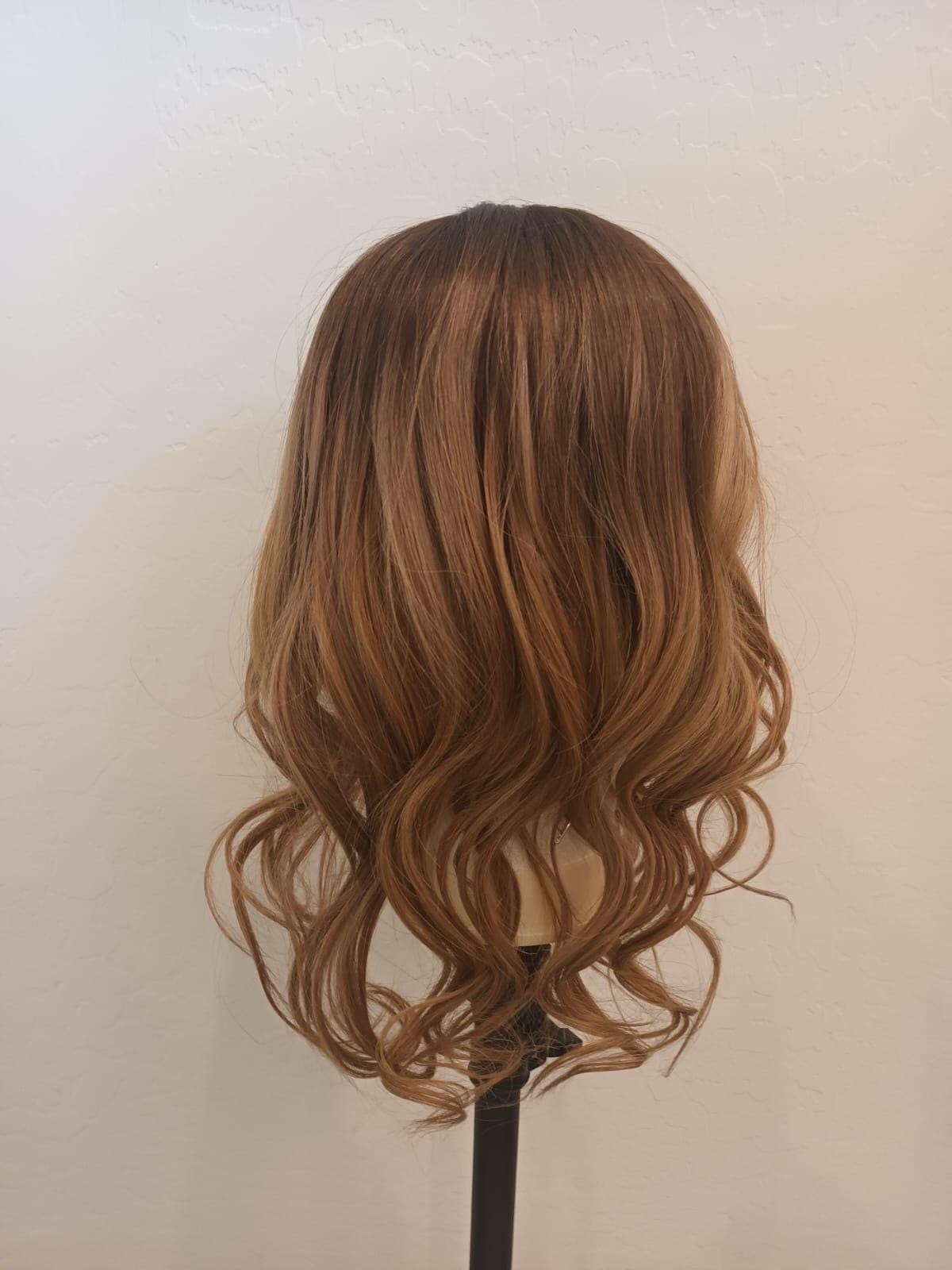 Hair Topper 16"-20" 180 % Density Monofilament and Silk Top Human Hair Topper – Custom Color and Size