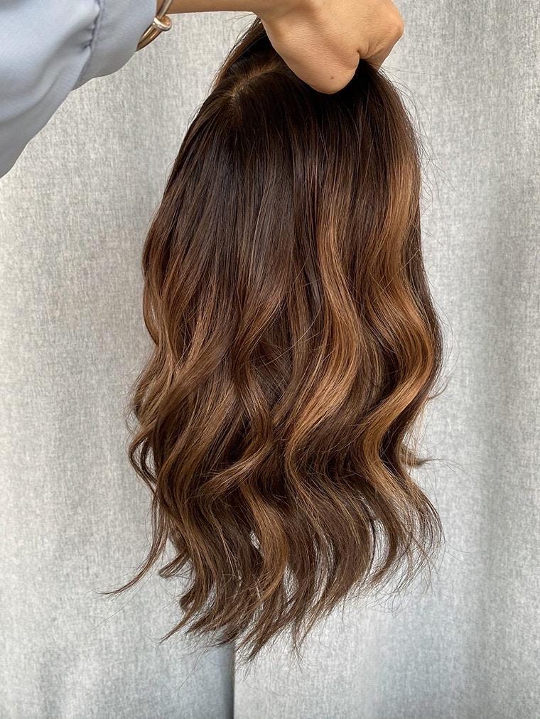 8x8 Silk Top Human Hair Topper | 10–18” | 200% Density | High Volume | Any customized color| Realistic Scalp | Clip-In Crown Cover