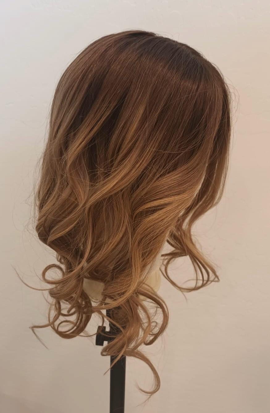 Hair Topper 16"-20" 180 % Density Monofilament and Silk Top Human Hair Topper – Custom Color and Size