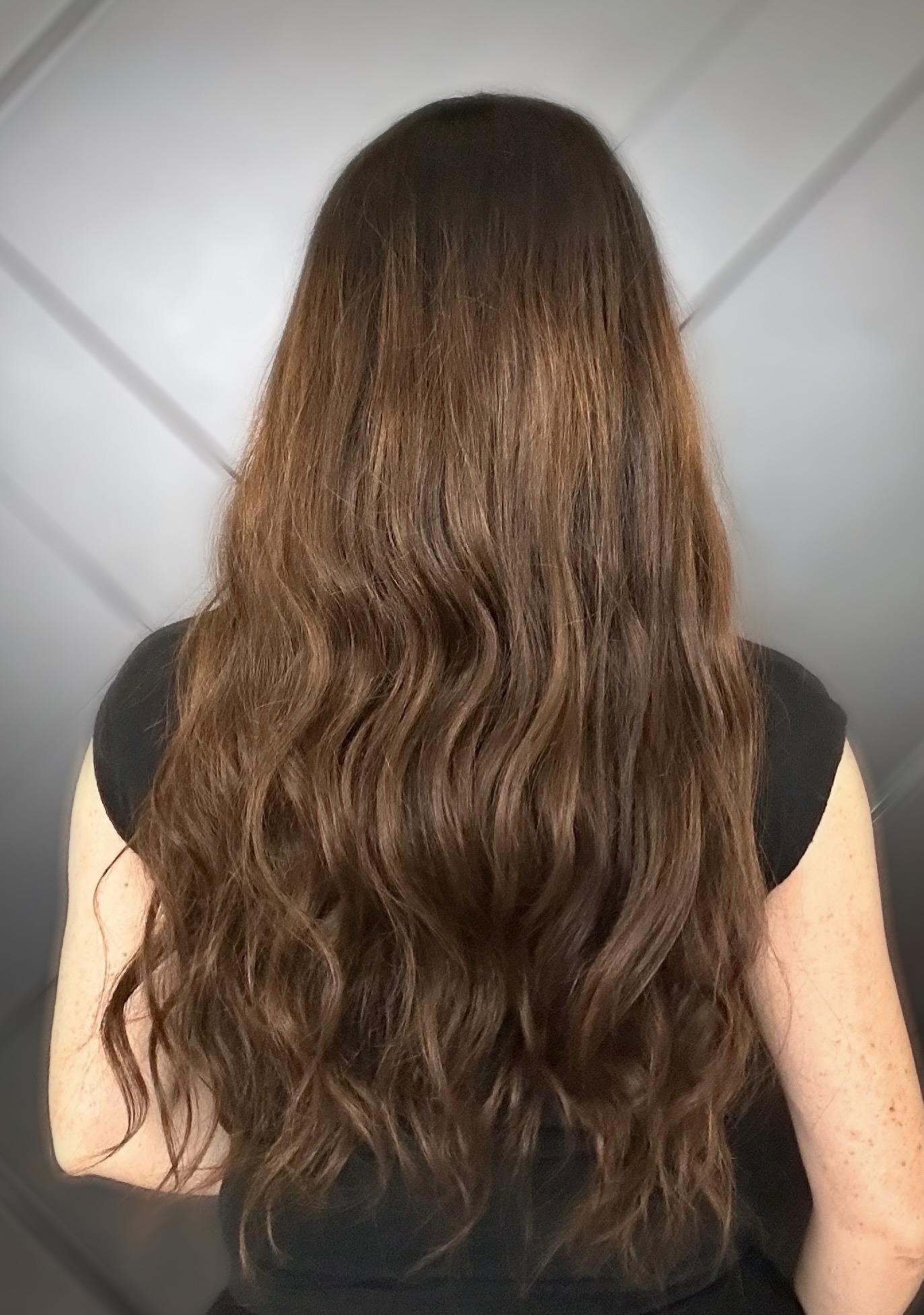 BREEZE 14"-26" Custom-Made Long Premium Brazilian Remy Human Hair Topper | 8x8 Base | 150% Density | 4x5 Silk Top Balayage