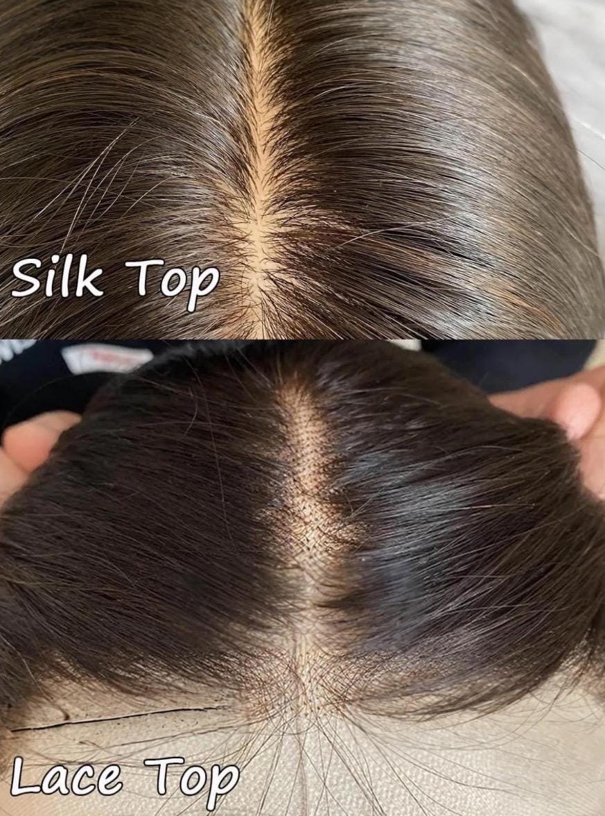 LETICIA 22 Custom-Made 22” Remy Human Brazilian Hair Topper | 5x6 and 9x9 Cap | 180% Density | Silk Top | Brown with Golden Highlights