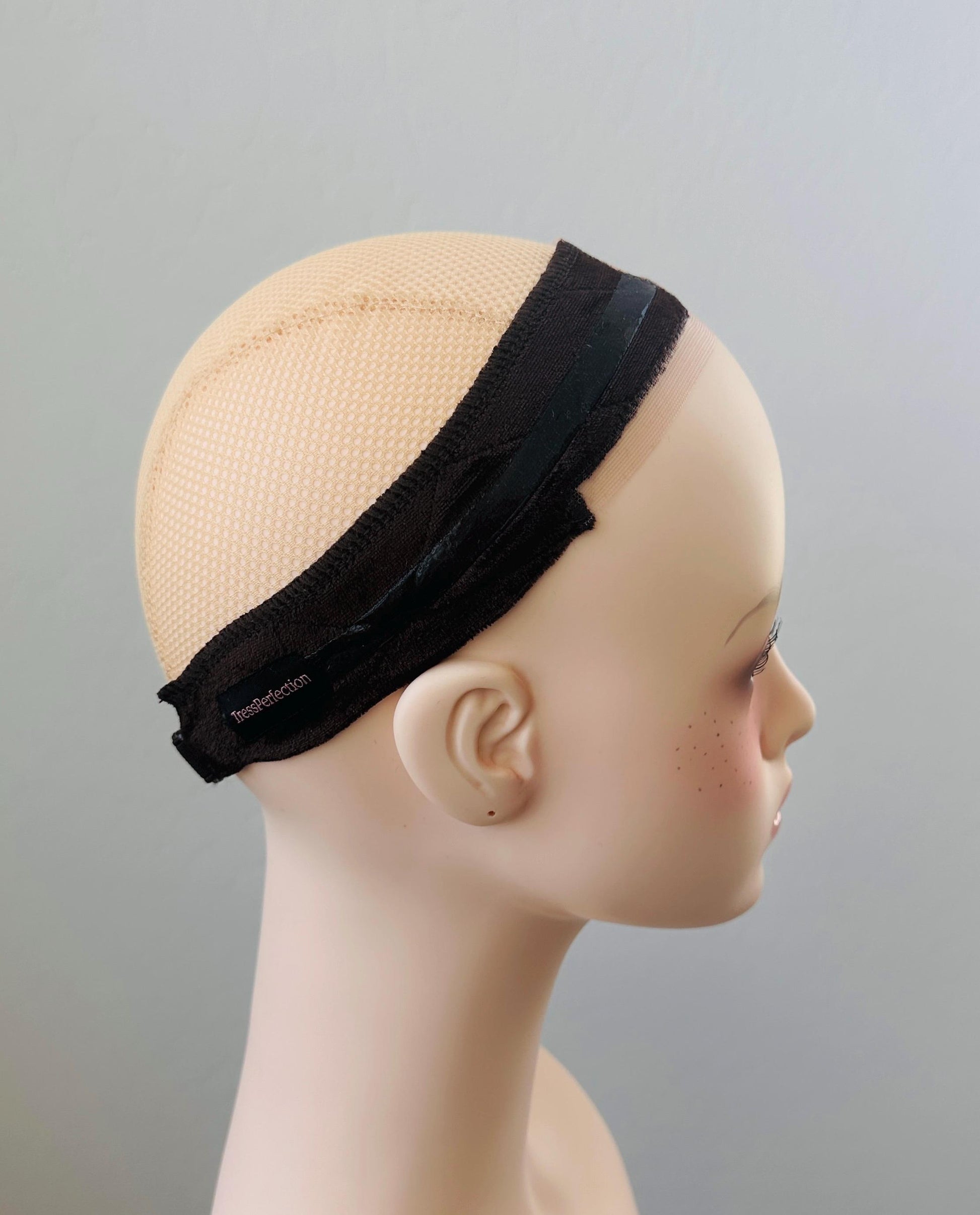 One Premium Velvet Wig Grip Band with Silicone and T-Lace – Secure, No-Slip Hold for Wigs & Toppers, Swiss Lace, Strap Closure