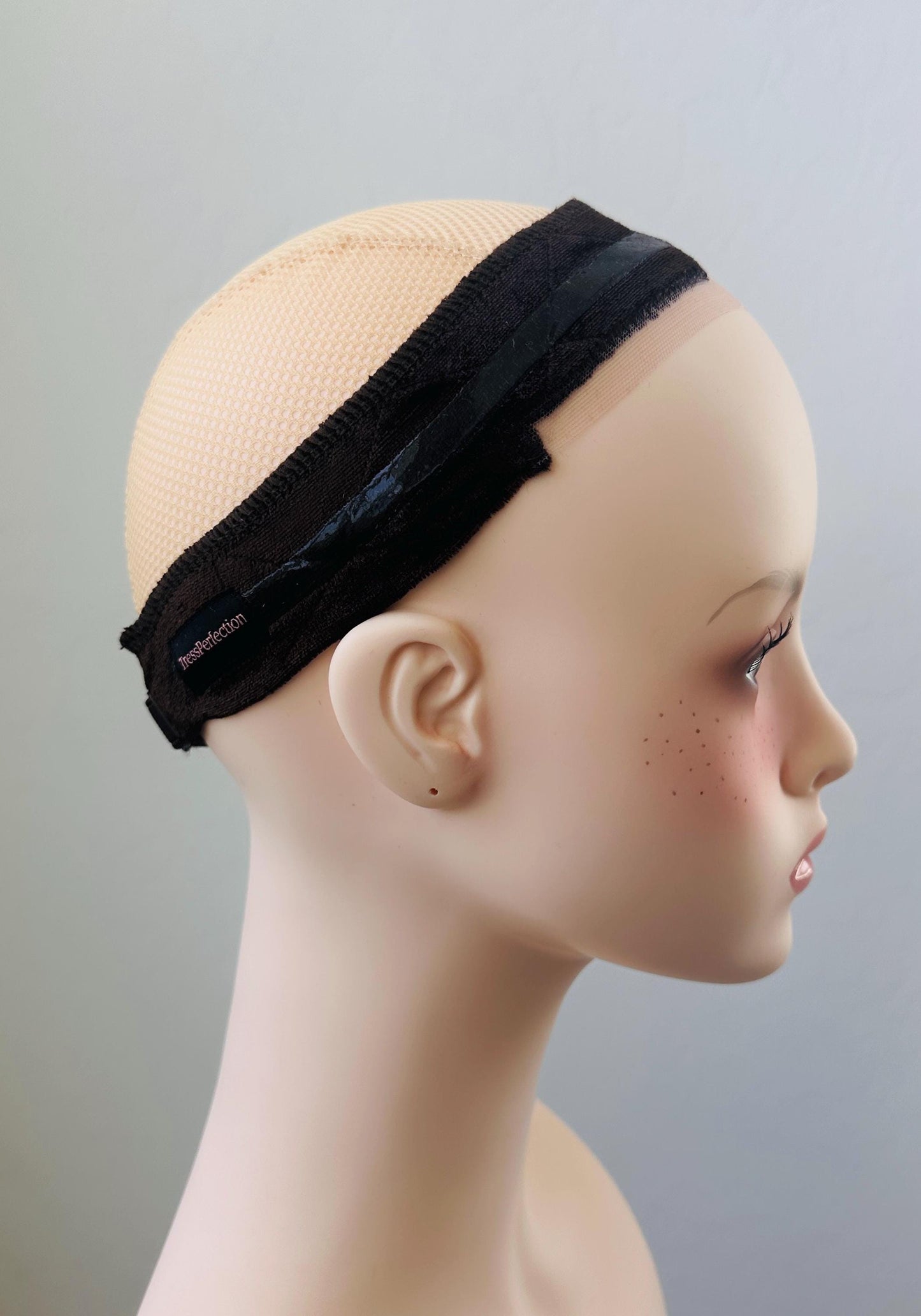 One Premium Velvet Wig Grip Band with Silicone and T-Lace – Secure, No-Slip Hold for Wigs & Toppers, Swiss Lace, Strap Closure