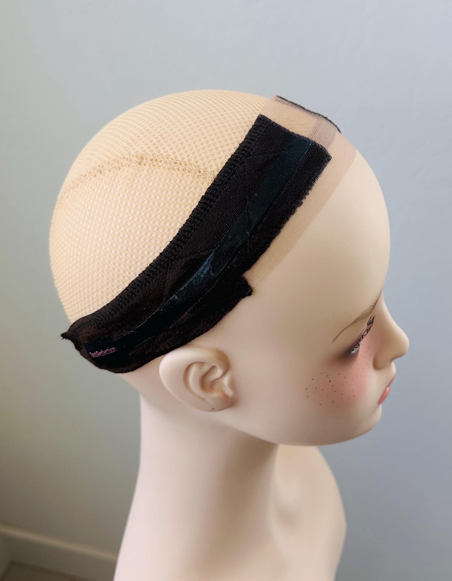 One Premium Velvet Wig Grip Band with Silicone and T-Lace – Secure, No-Slip Hold for Wigs & Toppers, Swiss Lace, Strap Closure