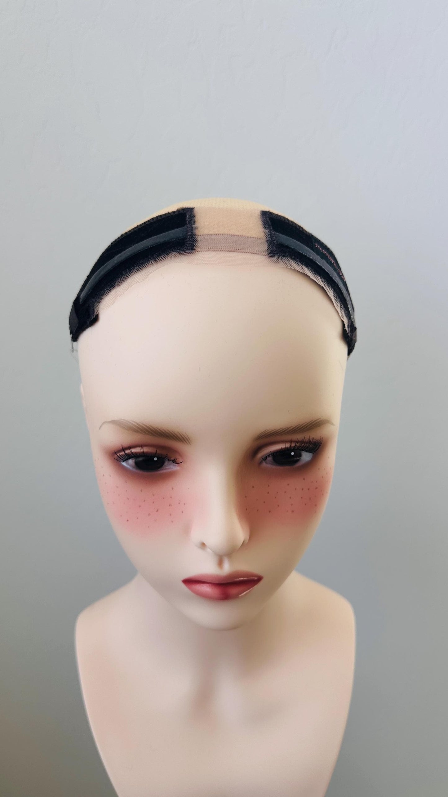 One Velvet Human 8.5x2” Hair Topper Grip Band with Silicone and T-Lace Secure, No-Slip Hold for Wigs & Toppers, Swiss Lace, Adjustable Halo