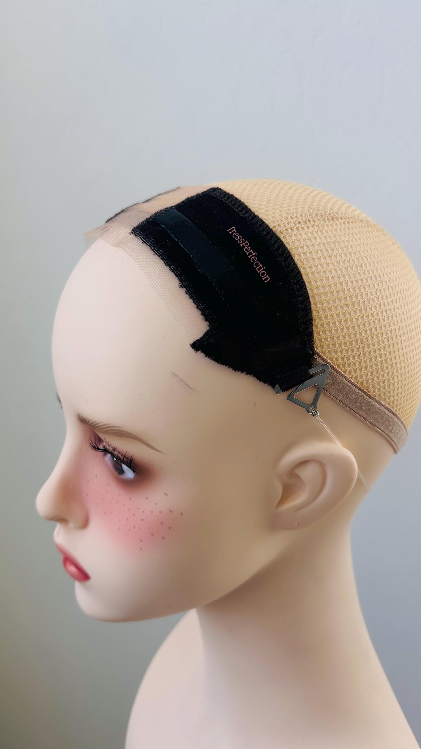 Topper Gripper Velvet HumanHair Topper Grip Band with Silicone and TLace Secure No-Slip Hold for Wigs & Toppers Swiss Lace Adjustable Halo