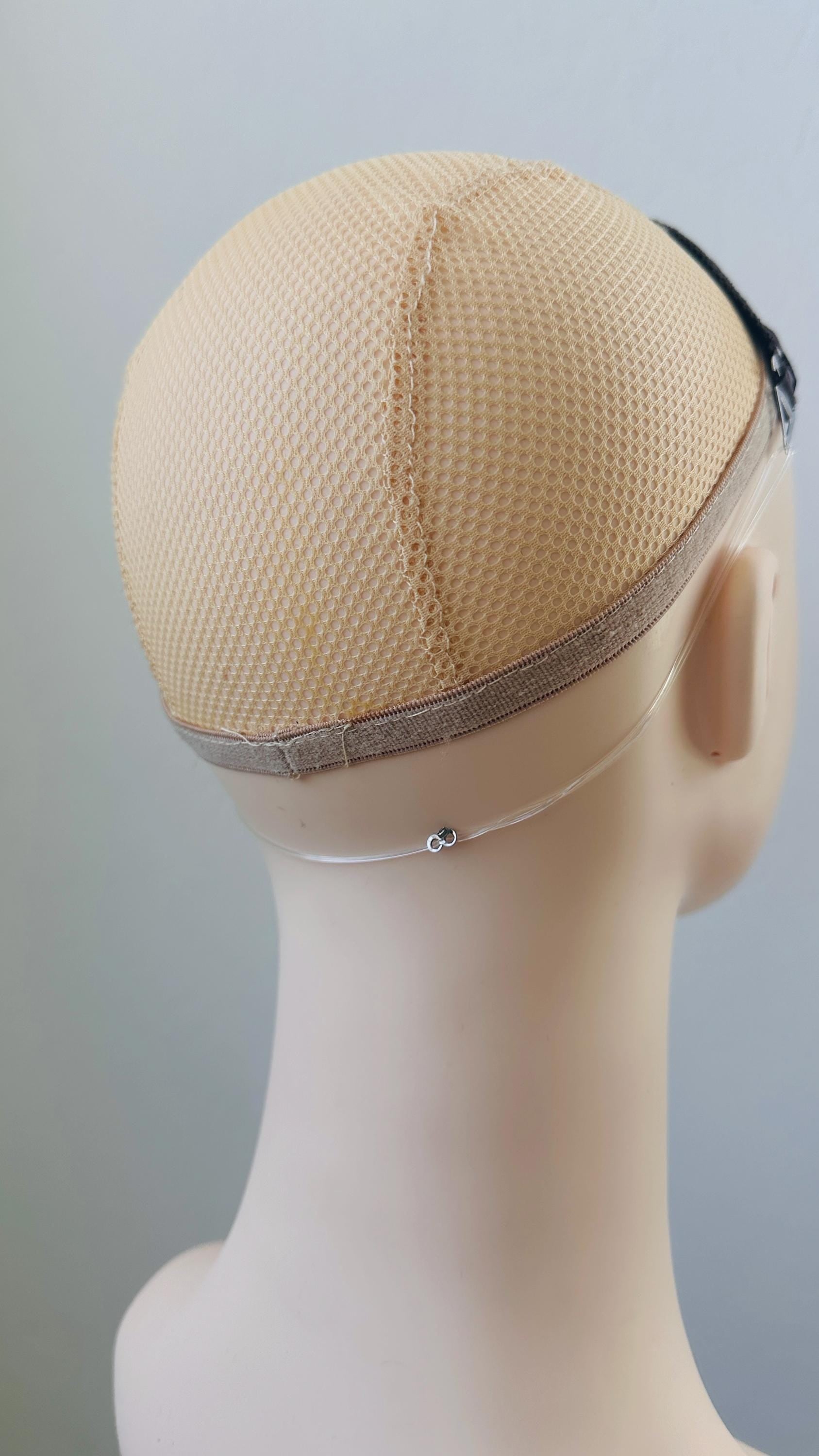 One Velvet Human 8.5x2” Hair Topper Grip Band with Silicone and T-Lace Secure, No-Slip Hold for Wigs & Toppers, Swiss Lace, Adjustable Halo