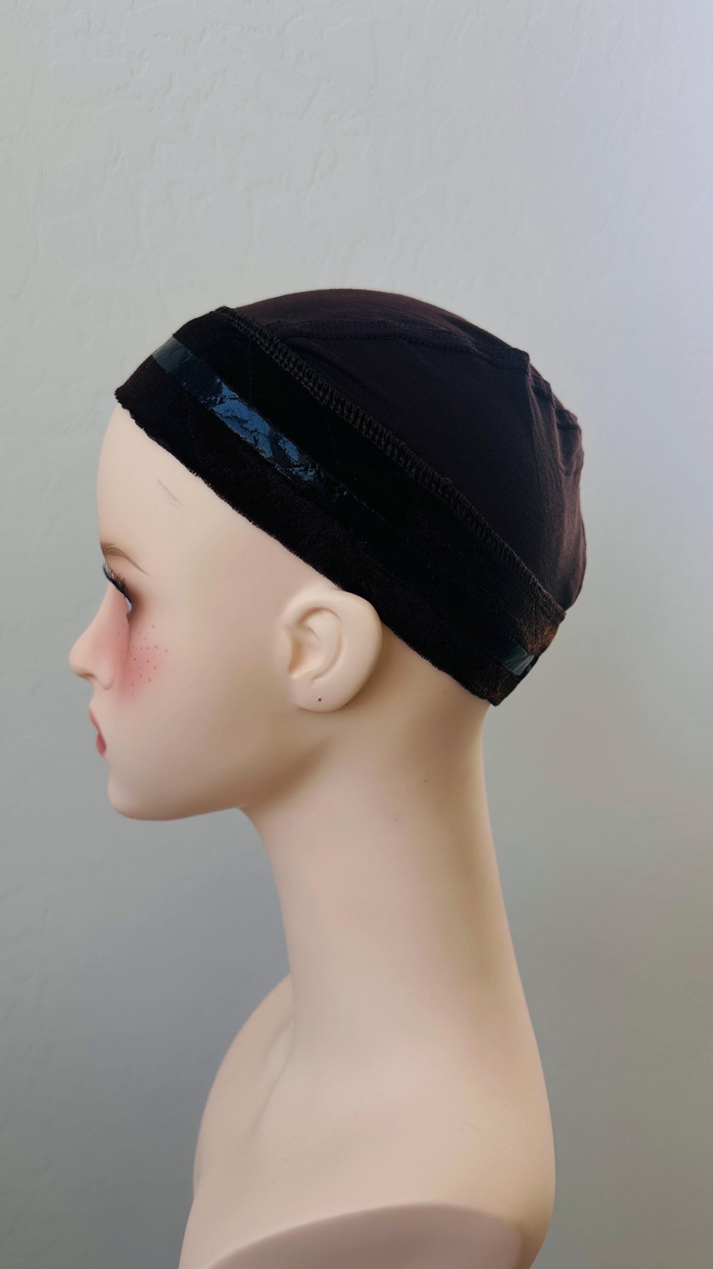 One Swiss T-Lace option Wig Grip Cap with Double-Sided Silicone & Velcro Wig cap | Secure, Breathable Cap for Lace Wigs