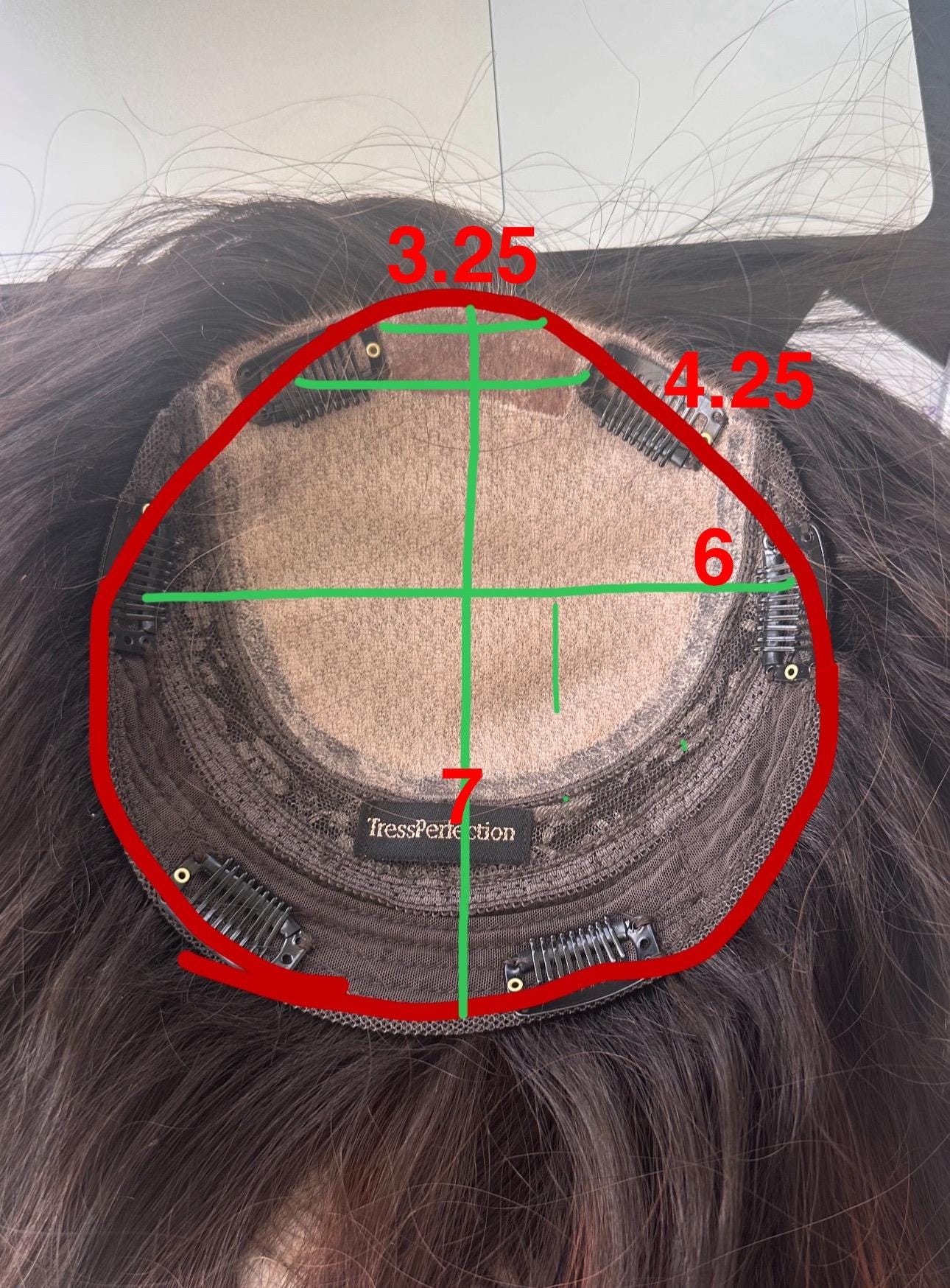 UNIQUE Custom-Made Custom virgin Human Hair Topper | High Density 170gm| HandTied | 20in Length |6x6 silk top Pear shape Natural Black
