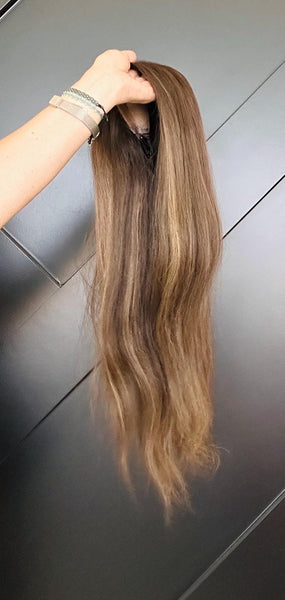 EMBER 20 Realistic Scalp Look | 9x9 Silk Top Human Hair Topper | 20” Premium Remy Hair | Average Density | Clip-In Volume Boost Final Sale