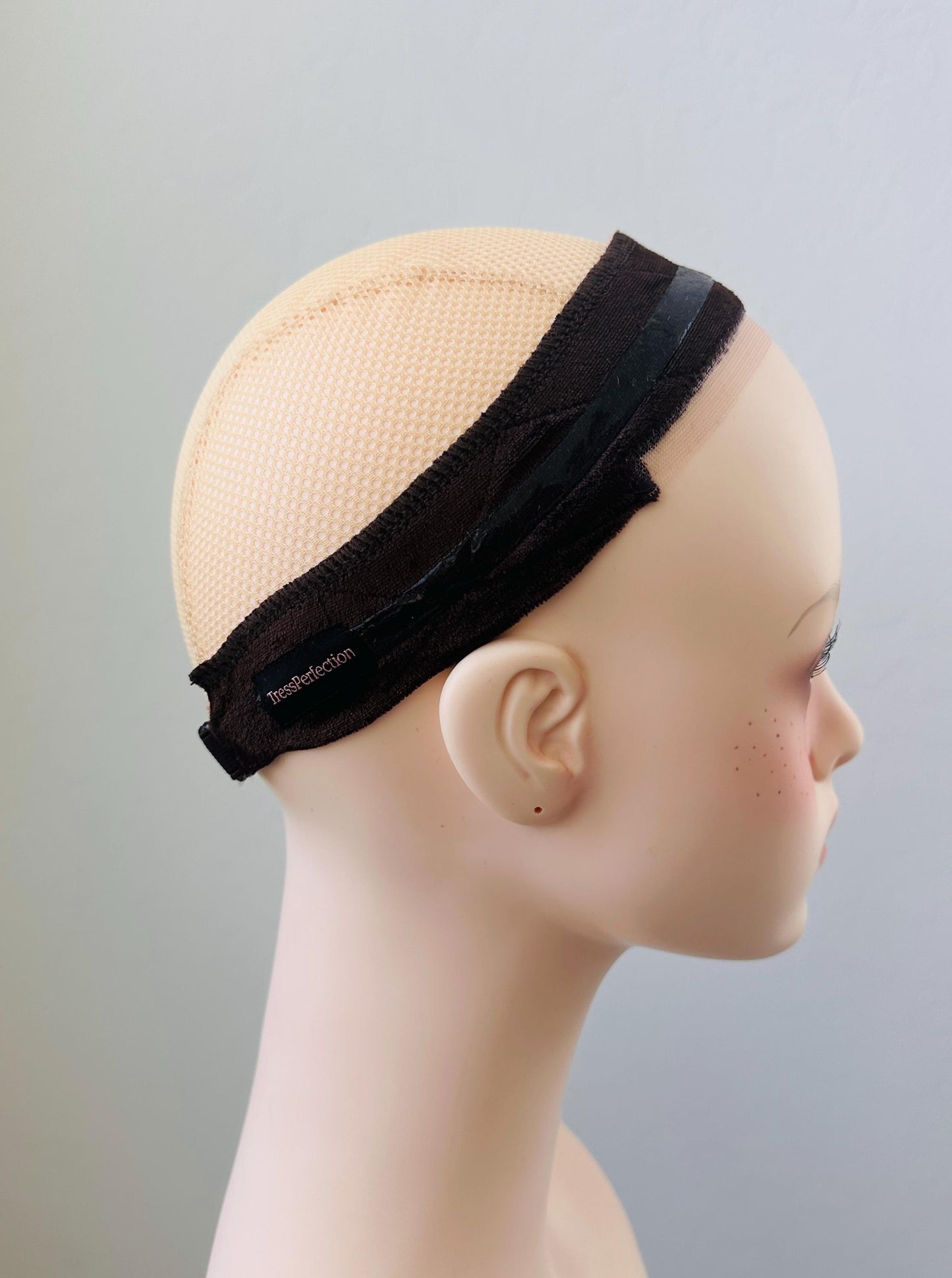 One Premium Velvet Wig Grip Band with Silicone and T-Lace – Secure, No-Slip Hold for Wigs & Toppers, Swiss Lace, Strap Closure
