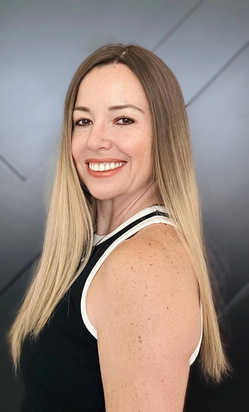 FEATHER 18” European Silk Top Human Hair Topper – Rooted Brown to Beige Blonde | 8x8 Base | Remy Hair | Topper for Thinning Hair Final Sale