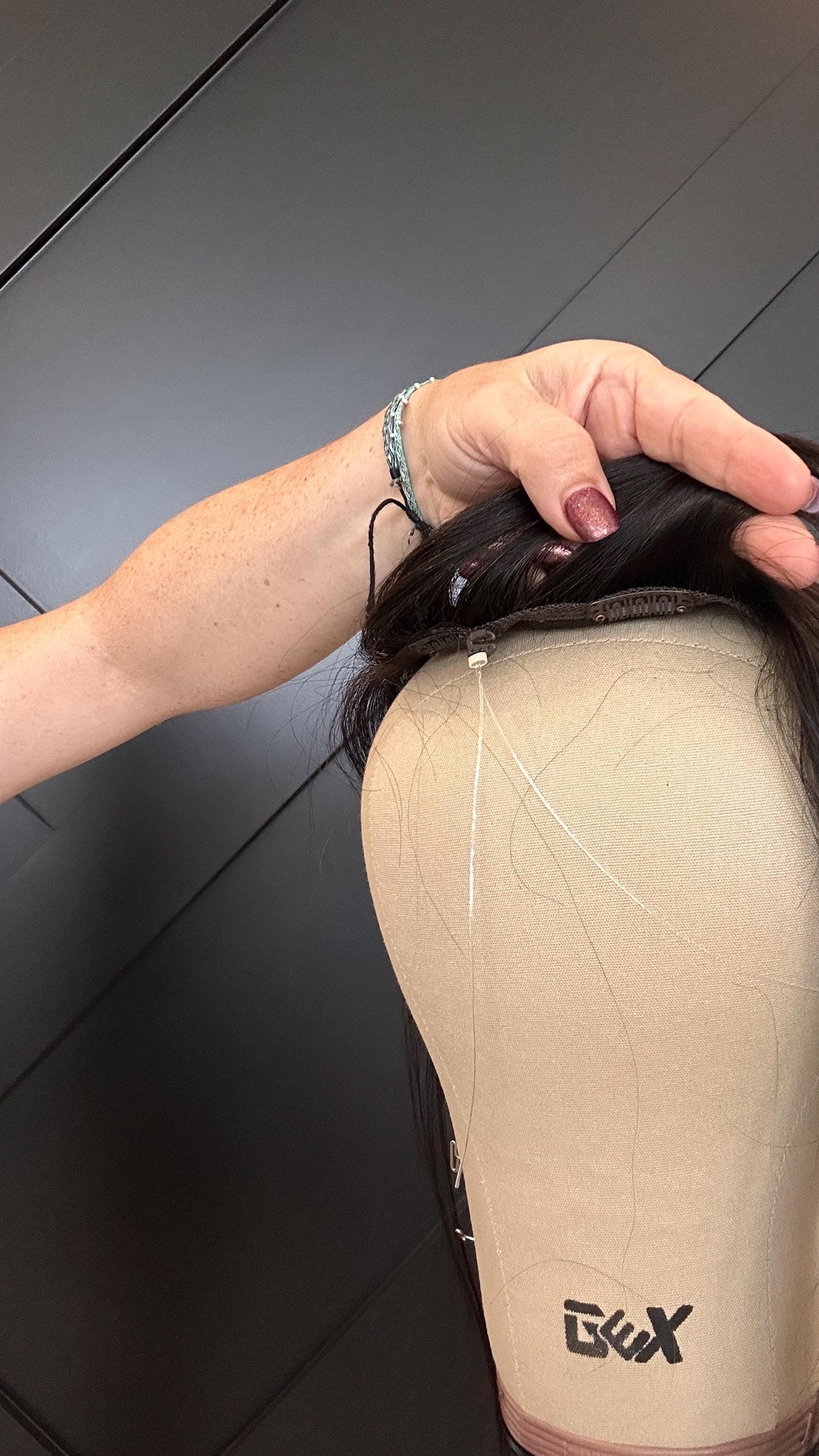 BRODIE 12” Custom-Made Brazilian Virgin Hair Lace Topper | 4x7 Lace | color 4 | Lightweight Crown Coverage | Medium Density