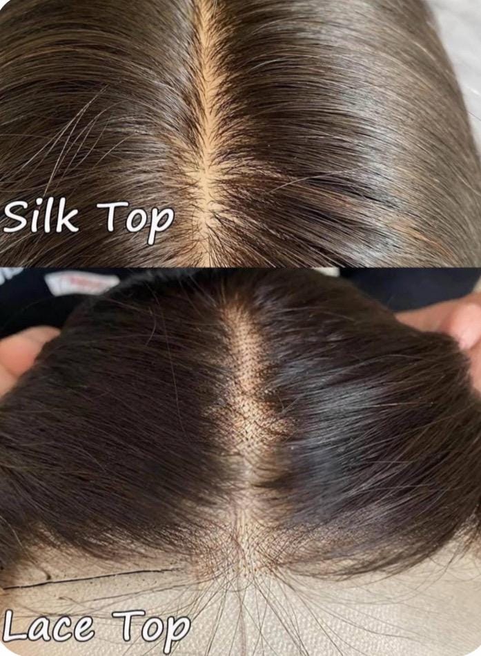 AMY 16 Custom-Made Human Hair Topper | Salt and Pepper 6x7 Topper – Silk Top 5x4 | Medium-High Density | Hand Tied | 16” Brazilian Hair