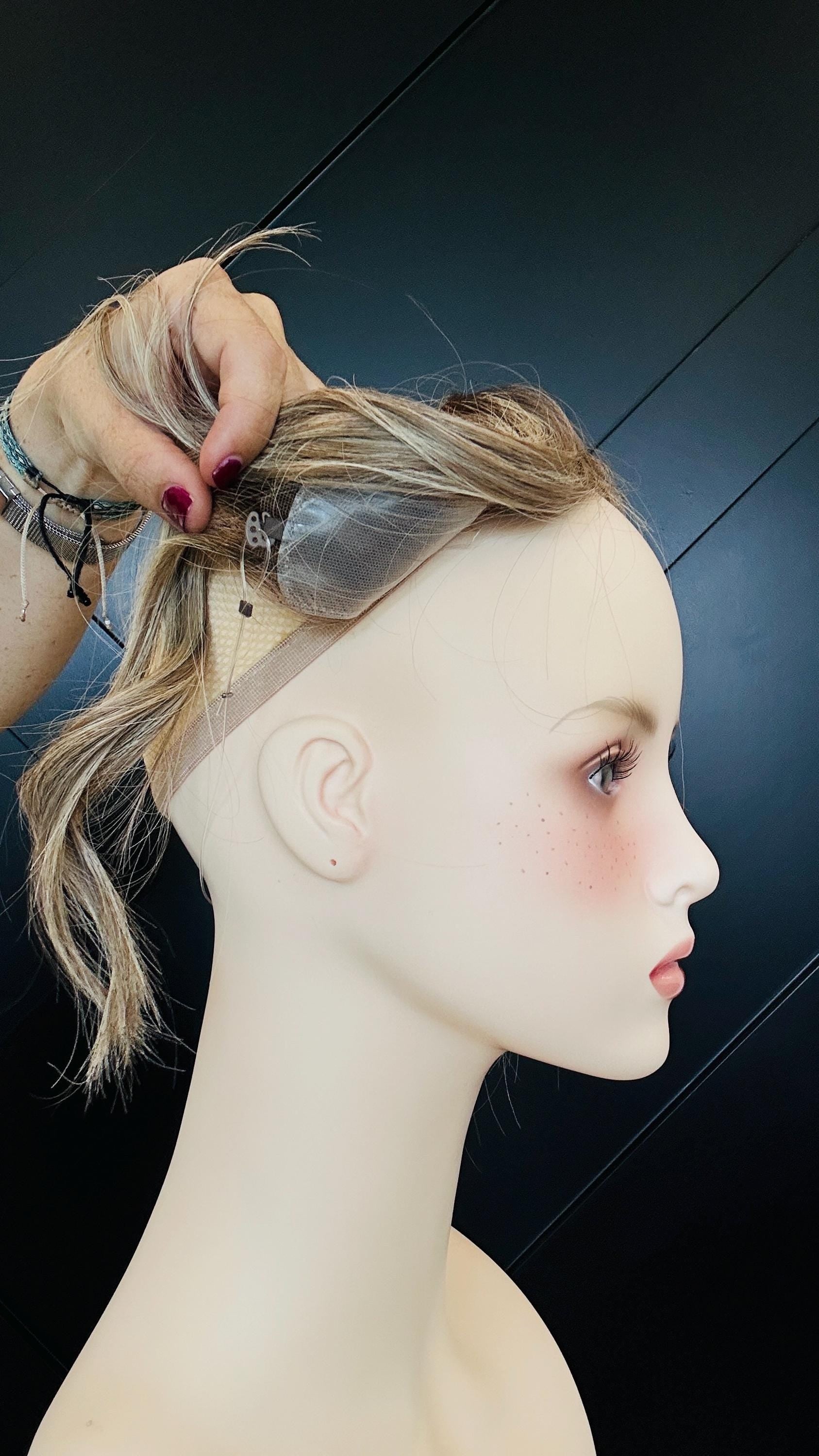Human Hair Hairline Topper 2x11” or 3x11” | Halo Attachment | Ear-to-Ear Coverage | Thinning Hair & Alopecia | 14"-16/18" | ANGEL