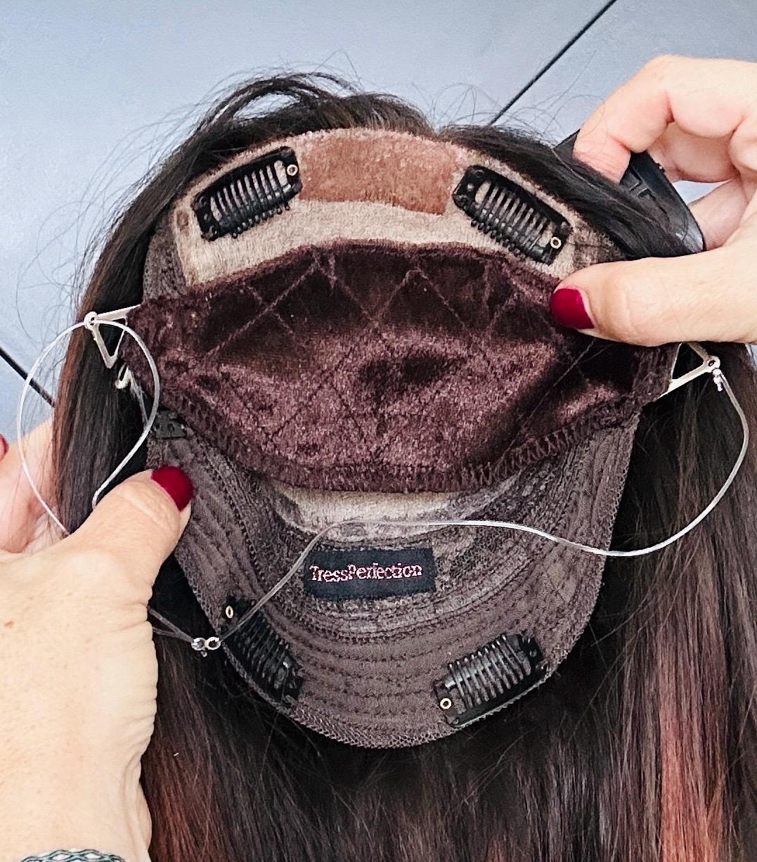 Velvet Wig Grip Band: Adjustable Halo, No-Slip Wig & Topper Hold
