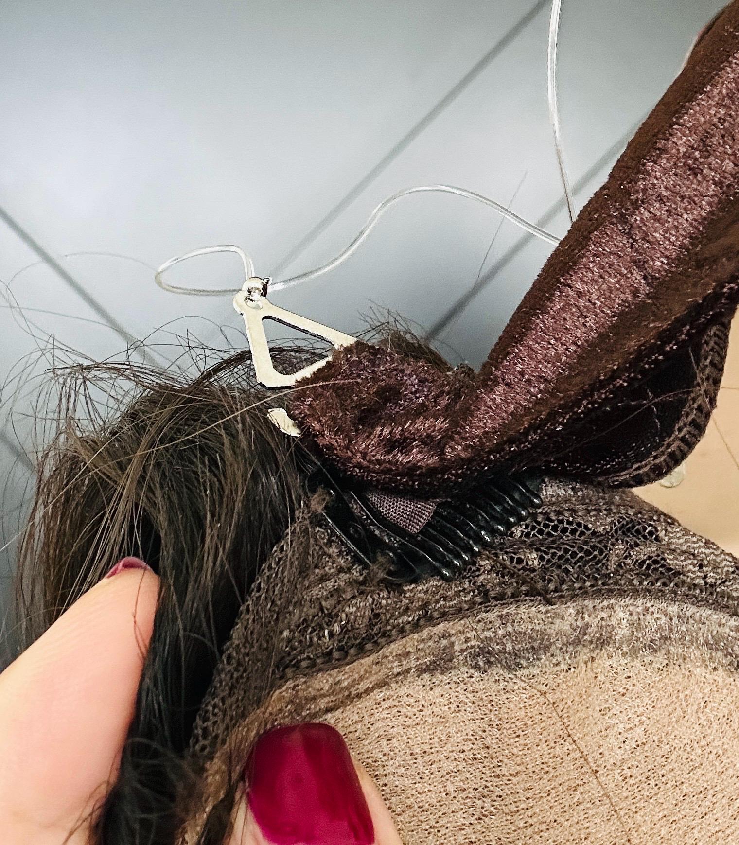 Velvet Wig Grip Band: Adjustable Halo, No-Slip Wig & Topper Hold