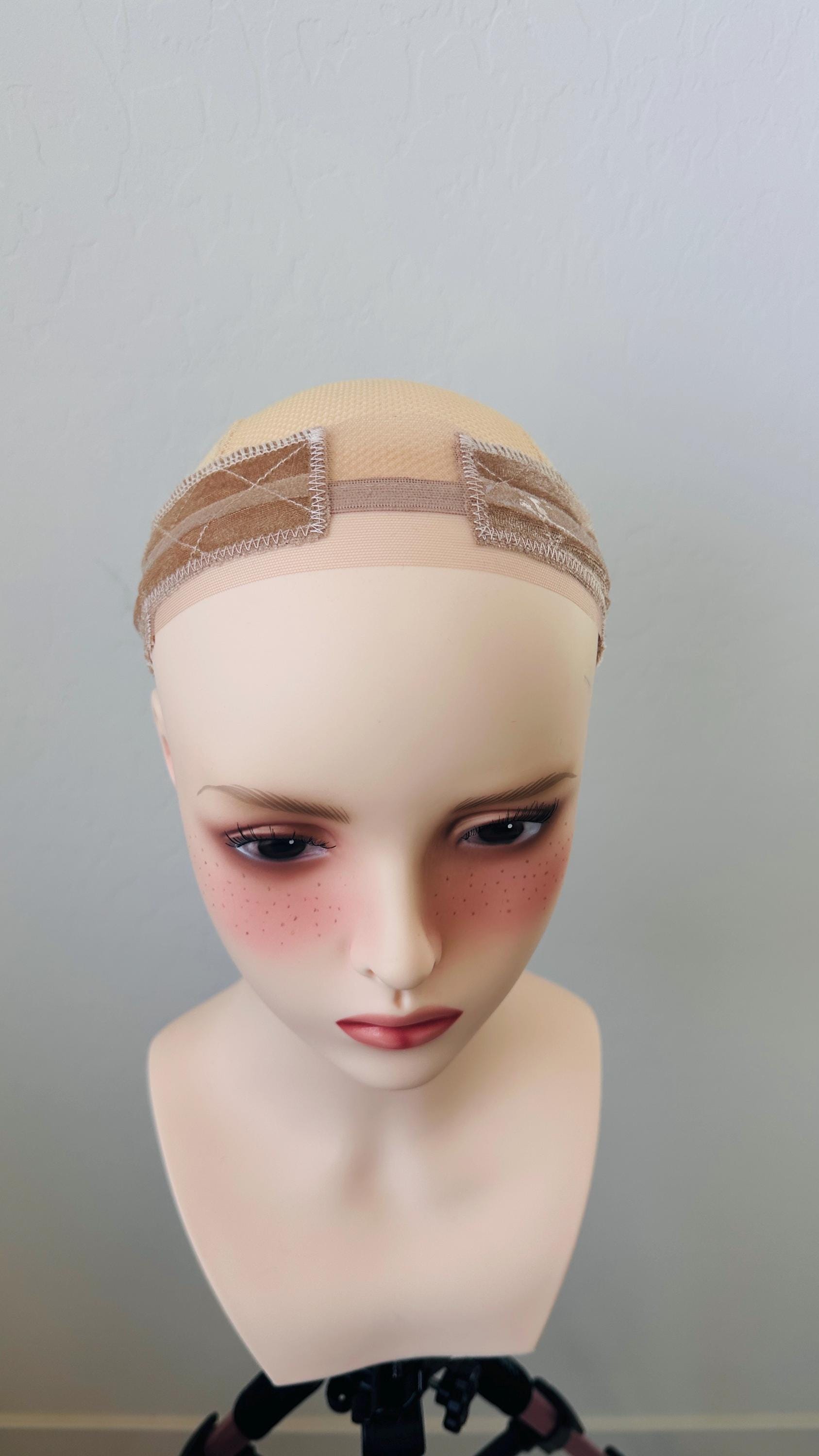 Premium Velvet Wig Grip Band with Silicone and T-Lace – Secure, No-Slip Hold for Wigs & Toppers, Swiss Lace, Velcro Closure Both sides grip