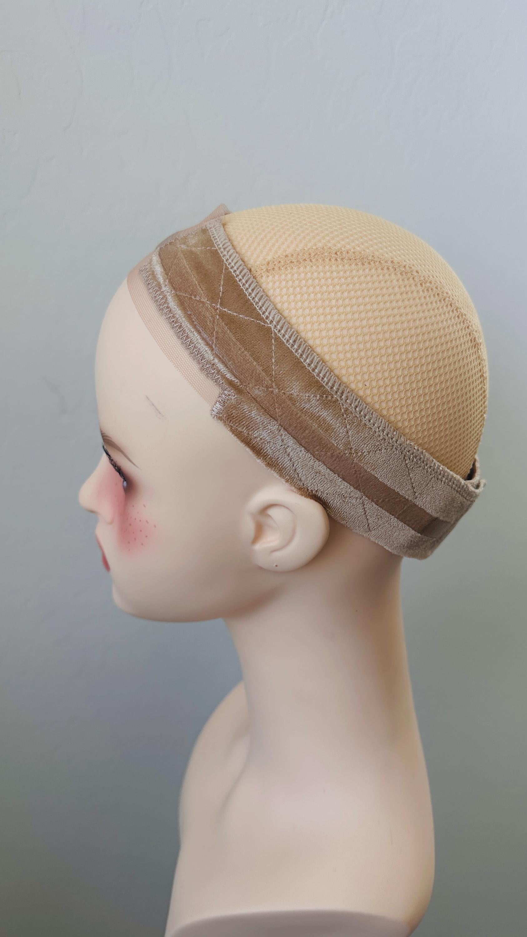 Premium Velvet Wig Grip Band with Silicone and T-Lace – Secure, No-Slip Hold for Wigs & Toppers, Swiss Lace, Velcro Closure Both sides grip