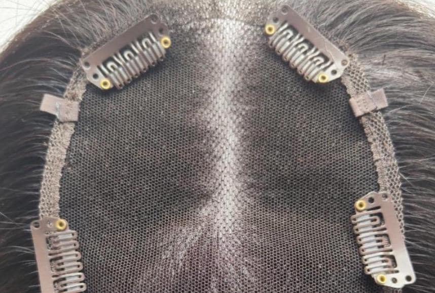 Set of 4 Fabric/Ribbon Loops for Wig or Topper Just the ribbons, topper and halo wire NOT included. 1/4” x 2”