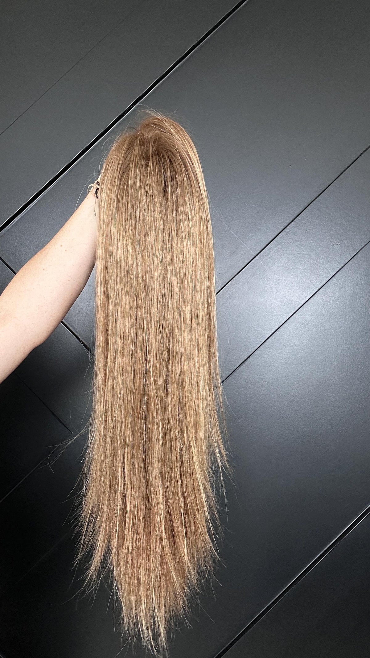 CATALINA 18” European Hair Bonding Topper 9x9 – Luxury Monofilament Base with PU | 18” | Medium Density | Natural Hairline