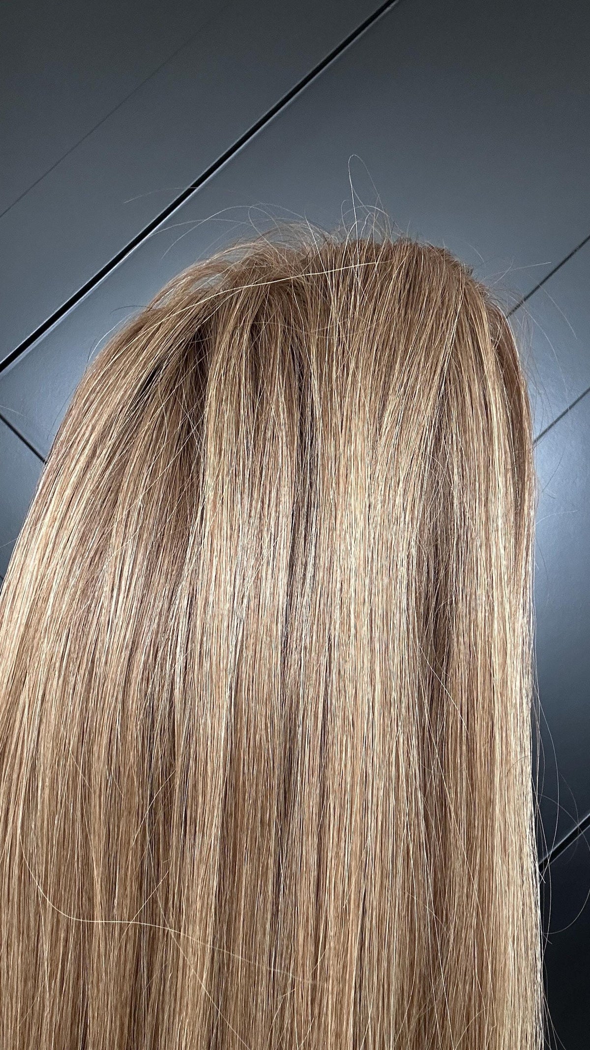CATALINA 18” European Hair Bonding Topper 9x9 – Luxury Monofilament Base with PU | 18” | Medium Density | Natural Hairline