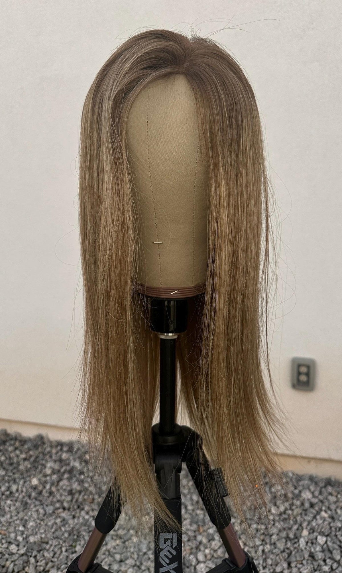 CATALINA 18” European Hair Bonding Topper 9x9 – Luxury Monofilament Base with PU | 18” | Medium Density | Natural Hairline