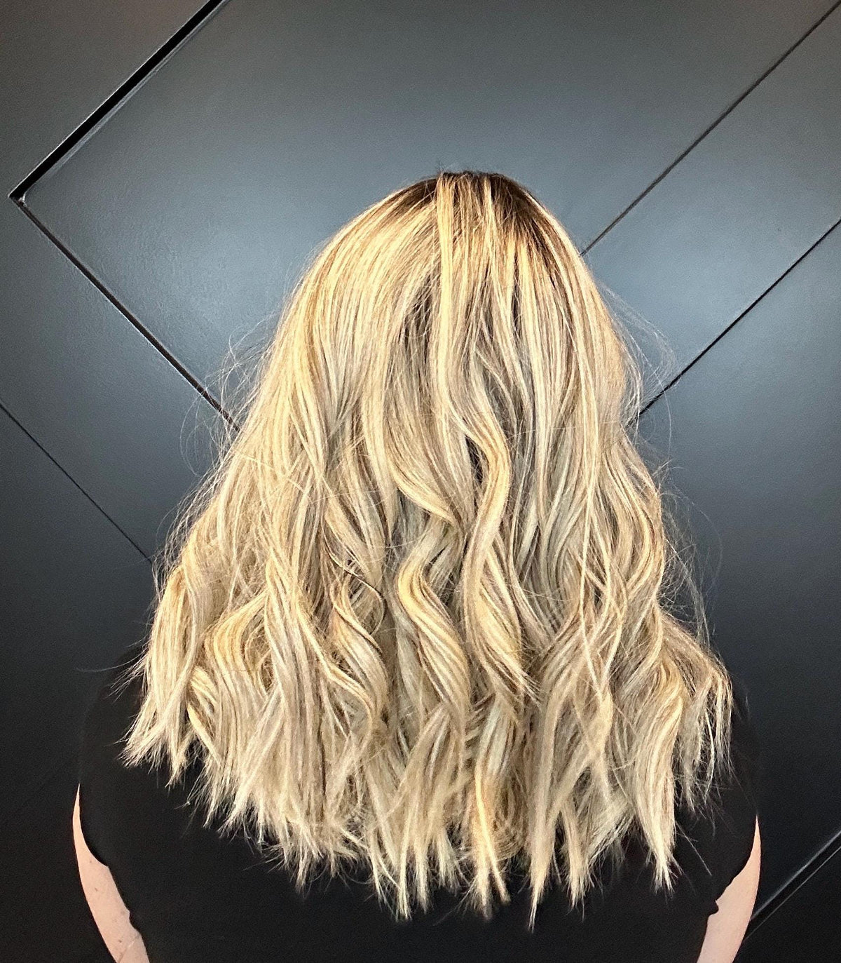 AMANDA Premium European Human Hair Wig – 16” | Silk Top + 0.5” x 6 Lace Front | Medium Density | Natural Blonde Balayage Final sale