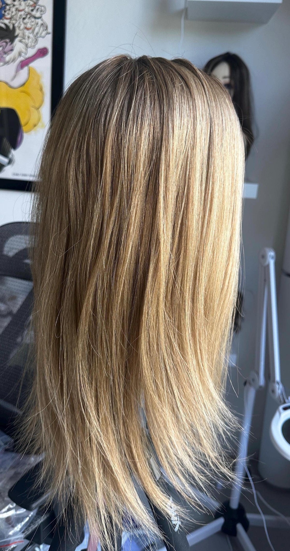 CATALINA 18” European Hair Bonding Topper 9x9 – Luxury Monofilament Base with PU | 18” | Medium Density | Natural Hairline