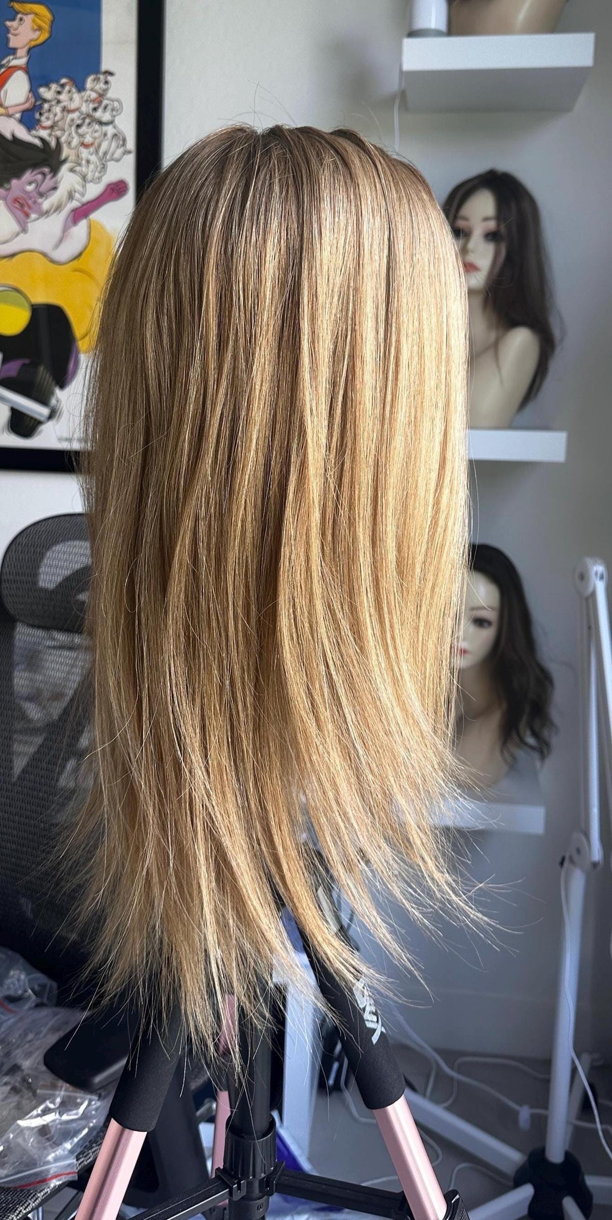 CATALINA 18” European Hair Bonding Topper 9x9 – Luxury Monofilament Base with PU | 18” | Medium Density | Natural Hairline