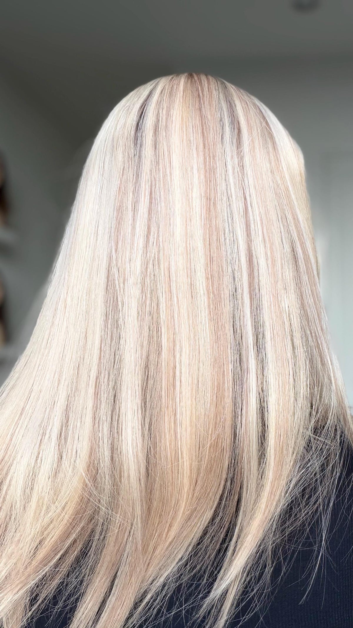 THALIA European Human Hair Topper | 8x8 Base | 4x4 Silk Top | 18” Length | Average Density | Creamy vanilla blonde