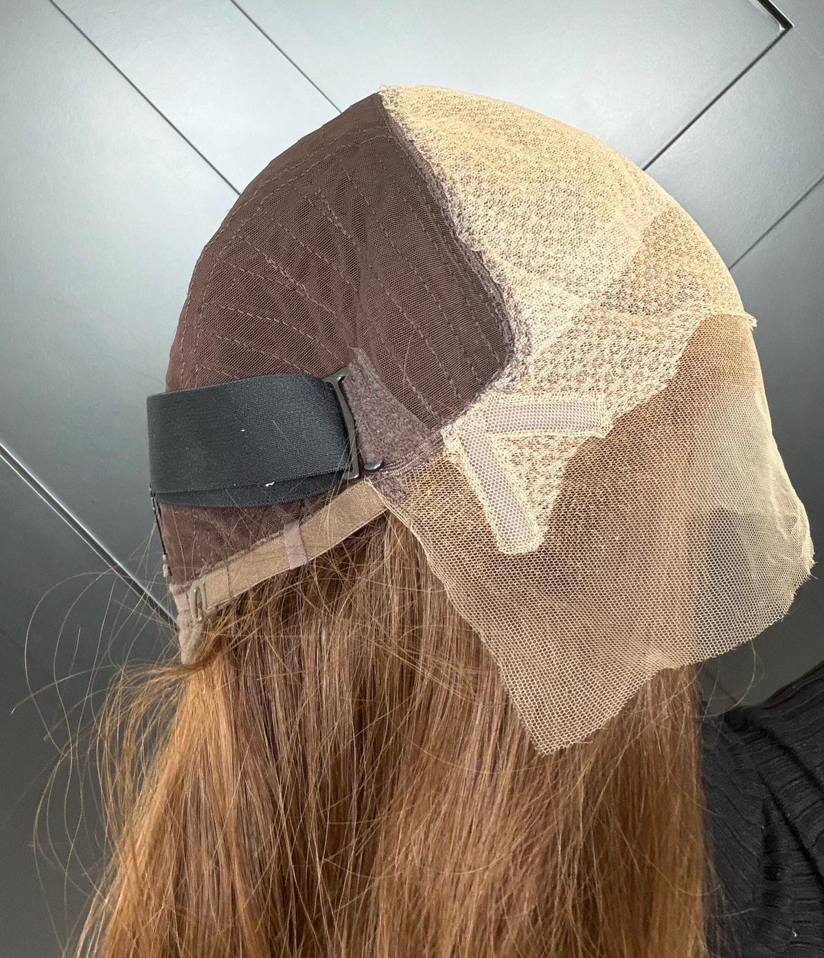 SURI Layered Brazilian Virgin Human Hair Wig | Medium Density 13x6 Lace Front Wig | Honey Brown Blend Vtabs | 18”-26” Bleached Knots