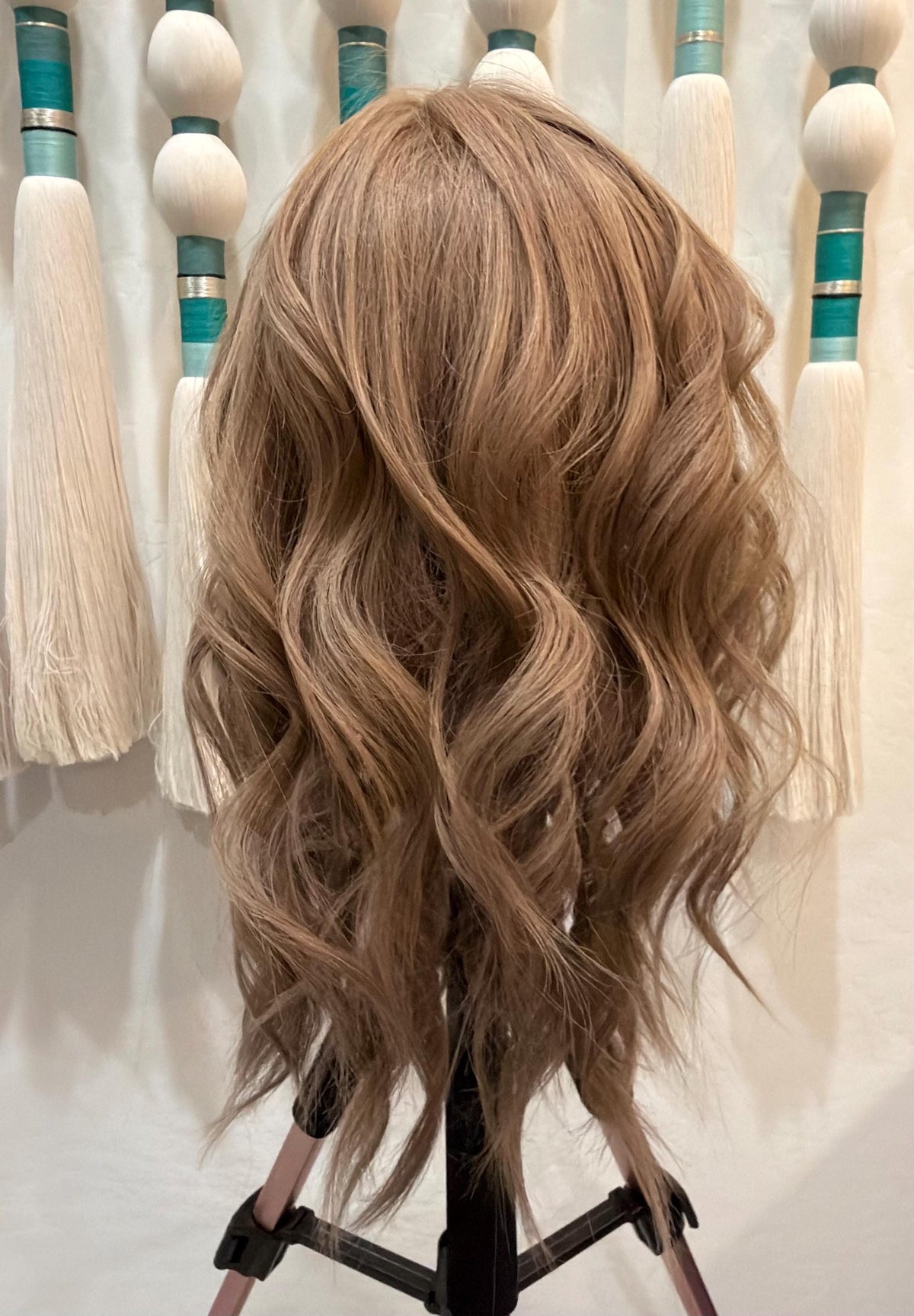 SUNSET Custom-Made Brazilian Premium Hair Topper 16" medium Density Custom Color & Size