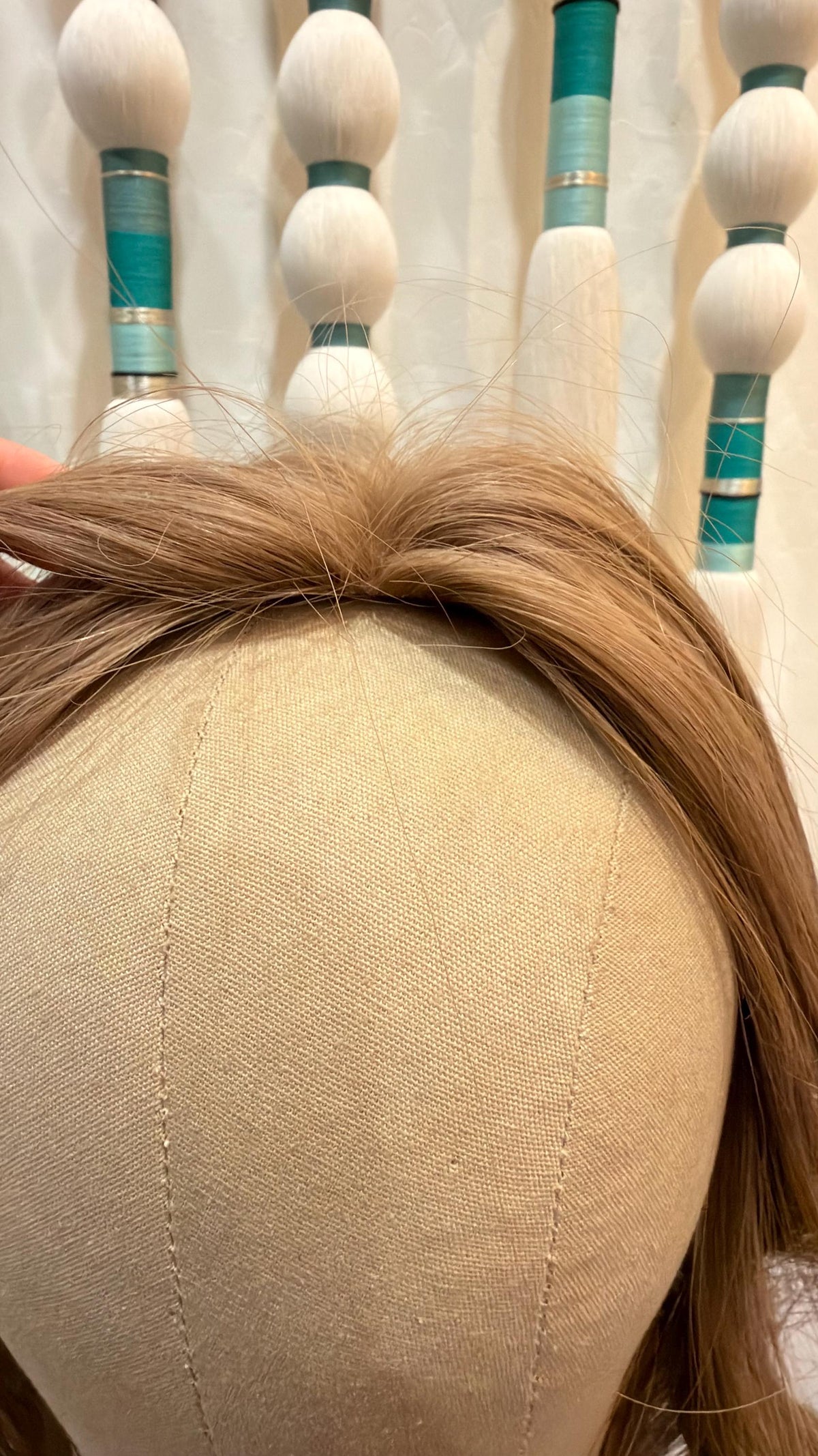 SUNSET Custom-Made Brazilian Premium Hair Topper 16" medium Density Custom Color & Size