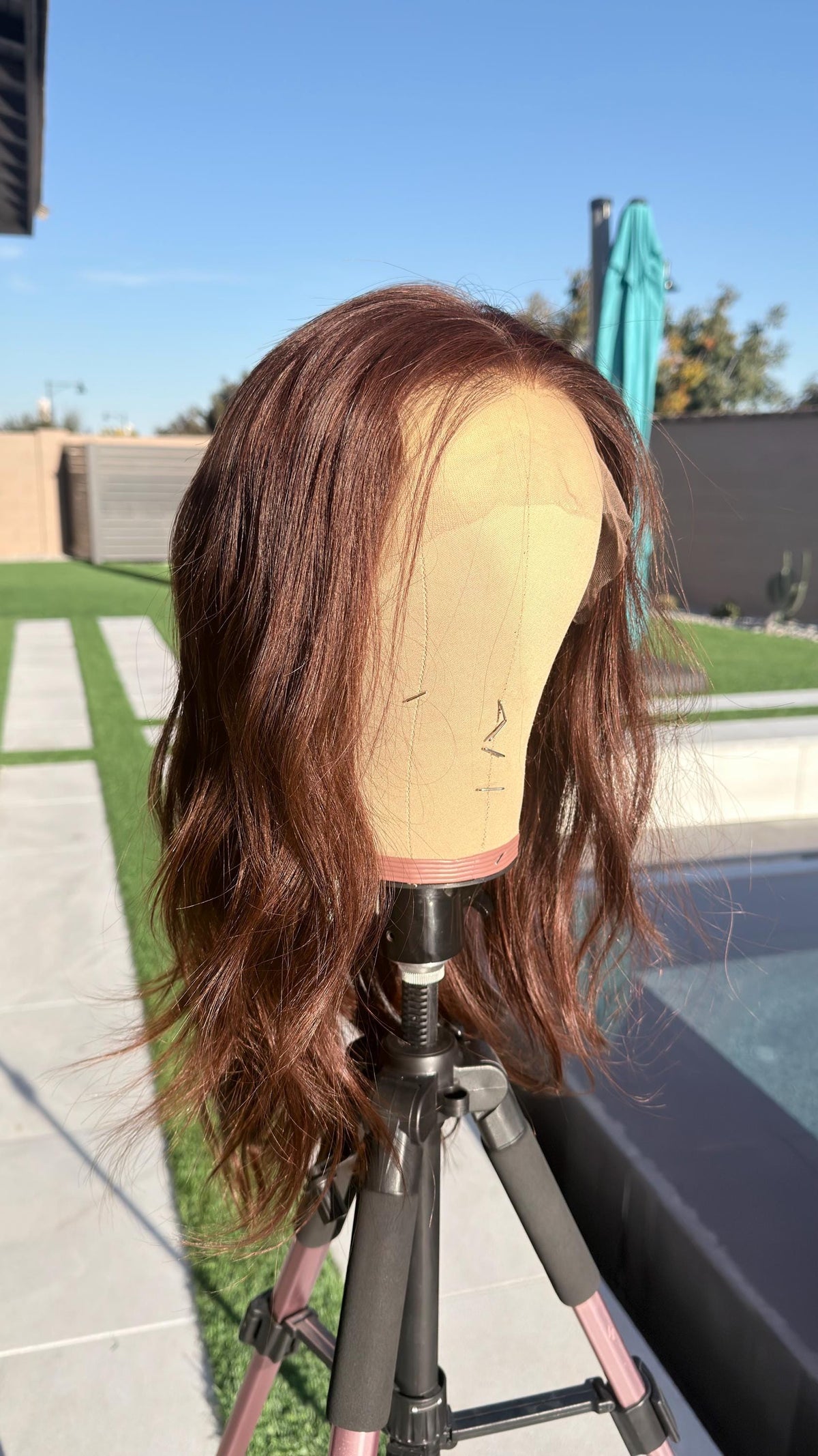 LIORA Layered Brazilian Virgin Human Hair Wig | Medium Density 13x6 Lace Front Wig | color#3 Vtabs | 20”-26” Bleached Knots