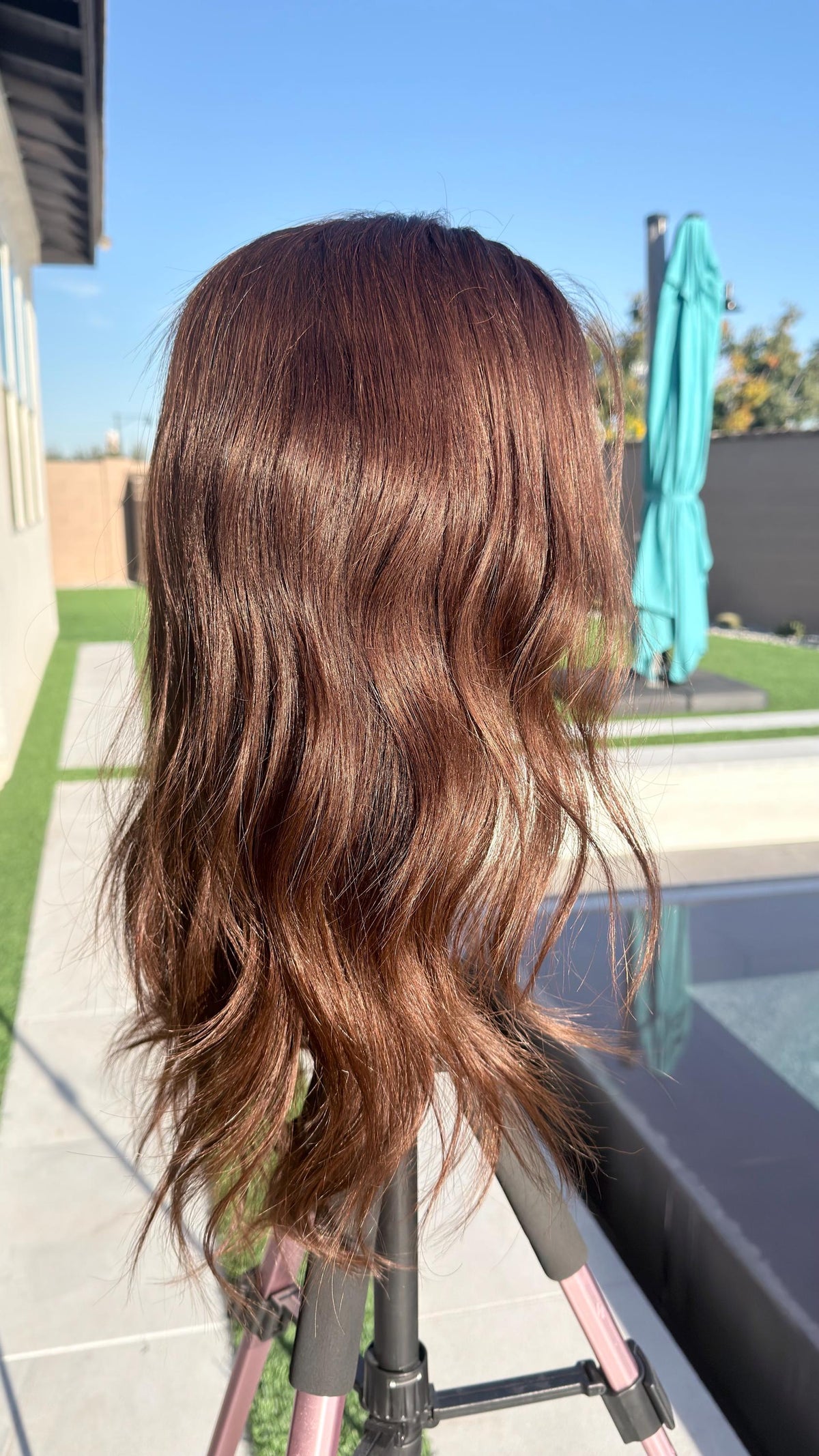 LIORA Layered Brazilian Virgin Human Hair Wig | Medium Density 13x6 Lace Front Wig | color#3 Vtabs | 20”-26” Bleached Knots