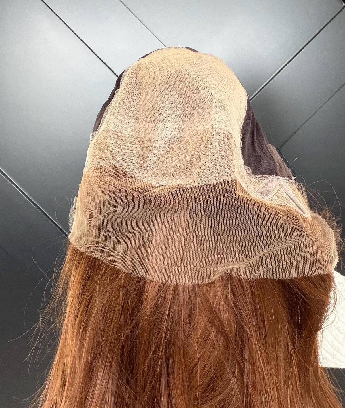 VALETTA Layered Brazilian Virgin Human Hair Wig | Medium Density 13x6 Lace Front Wig | Warm Copper Brown Vtabs | 18”-26” Bleached Knots