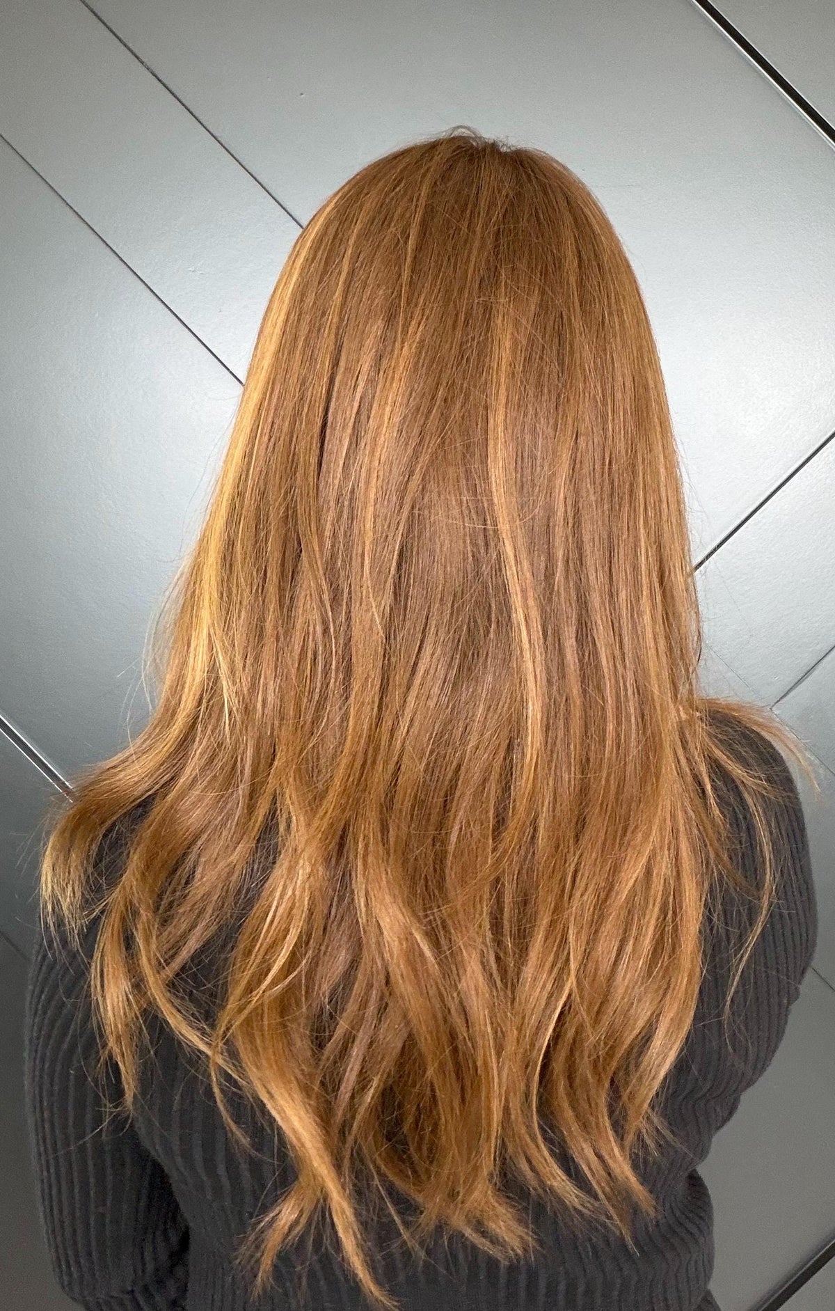 SURI Layered Brazilian Virgin Human Hair Wig | Medium Density 13x6 Lace Front Wig | Honey Brown Blend Vtabs | 18”-26” Bleached Knots
